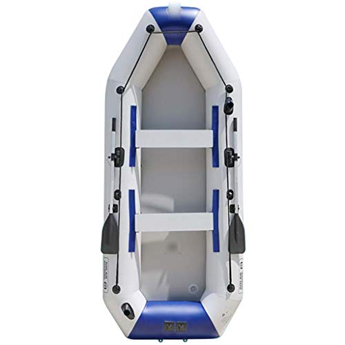 Priority Culture Kayak Gonfiabile con Pompa a Pedale Portatile Canoa Gonfiabile Adatto per Uscire in Mare, Pescare e Giocare sulla Costa Adatto per 4-5 Persone (Color : Blue, Size : 330 * 140cm)