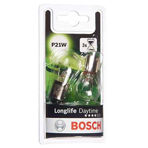 Bosch P21W Longlife Daytime lampadine auto, 12 V 21 W BA15s, lampadine x2