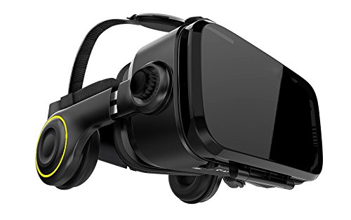 VR-Shark X4 - Google Cardboard | Occhiali 3D Virtual Reality/VR Box per Smartphone da 4,7-6,1 inch, Comp con Samsung/LG/HTC/Huawei per VR-Games & Videos 120° FOV