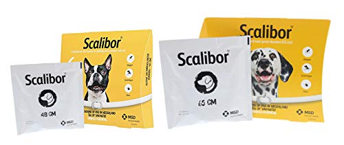 Scalibor 48cm - Collare Antiparassitario Per Cani - Collare Antipulci E Antizecche Per Cani Di Taglia Piccola E Taglia Media. 12 Mesi Di Protezione