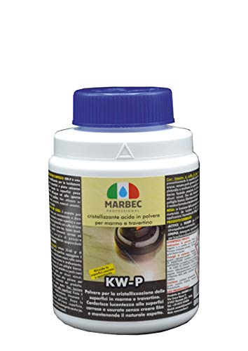Marbec - KW-P 800GR | Cristallizzante acido in polvere per la lucidatura dei marmi e travertini.