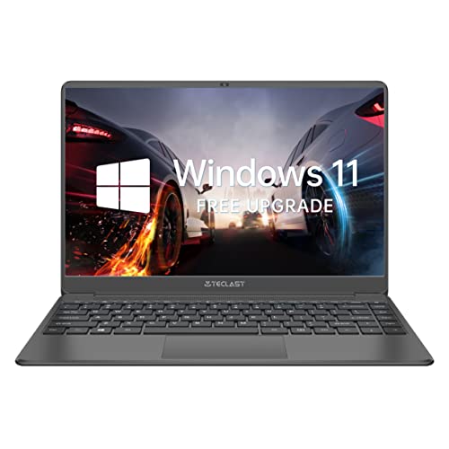 TECLAST F7PLUS3 PC Portatile 14 Pollici Laptop 8GB RAM 256GB SSD Notebook, Intel Celeron N4120 Fino 2,6 GHz, Windows 10(Aggiornare Window 11) , 1920×1080 ,2.4G/5.0G WiFi+USB3.0+Mini-HDMI+45.6Wh