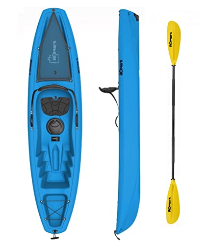 ROMARK Kayak - Canoa da 267 cm - 1 gavone + 1 pagaia + 1 seggiolino + 1 ruotino VARI COLORI mare sport lago
