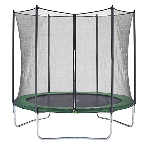 Czon Sports Trampoline 250, 250 cm tappeto elastico con rete di sicurezza, verde|trampolino elastico da giardino|trampolino bambini
