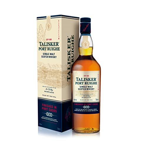 Talisker Port Ruighe | Single Malt Scotch Whisky | selezionato a mano dall'isola di Skye | 45,8% vol. | Bottiglia singola da 700 ml |