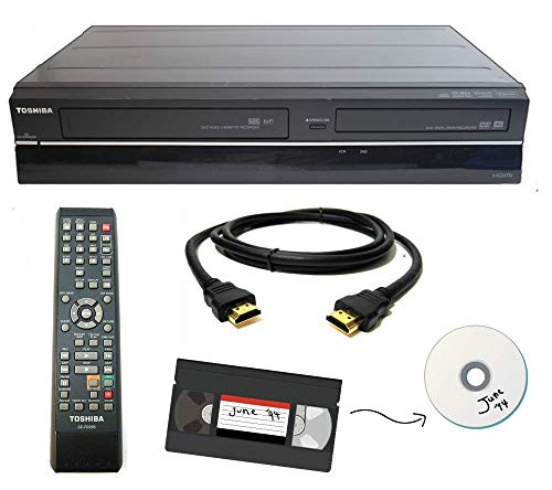 Toshiba VHS a DVD Recorder VCR Combo w/telecomando, HDMI