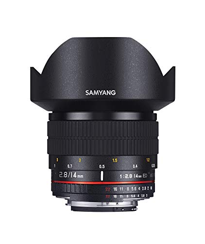 SAMYANG Obiettivo AE 14 mm f/2.8 ED IF UMC Aspherical - grandangolare per fotocamere digitali Nikon F colore: Nero