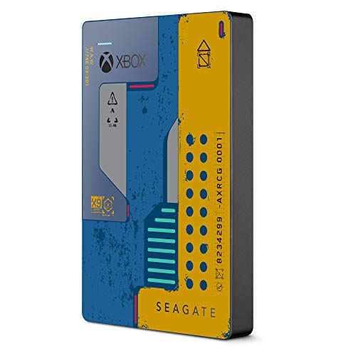 Seagate Game Drive for Xbox CyberPunk 2077 Special Edition, 2TB, External Hard Drive Portable, USB 3.0, Designed for Xbox One, 2 year Rescue Services (STEA2000428)
