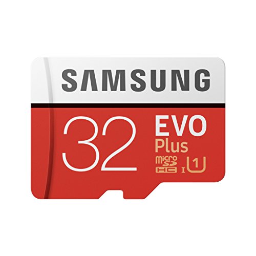Samsung MB-MC32GA EVO Plus Scheda microSD da 32 GB, UHS-I U1, fino a 95 MB/s, con Adattatore SD, Rosso/Grigio