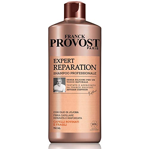 Franck Provost Shampoo Professionale Expert Reparation, Shampoo con Olio di Jojoba per Capelli Rinforzati e Riparati, 750 ml, Confezione da 1