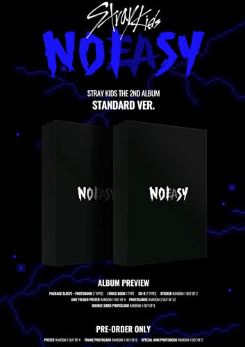 STRAY KIDS - Versione standard NOEASY - [tipo A] Il 2° album+fotolibro+vantaggio pre-ordine+poster piegato+bonus (5 fotocard)