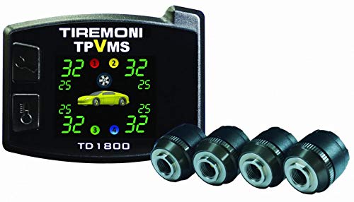TireMoni TPVMS TD-1800-X Sistema di Controllo della Pressione e delle Vibrazioni dei Pneumatici, sensori Esterni