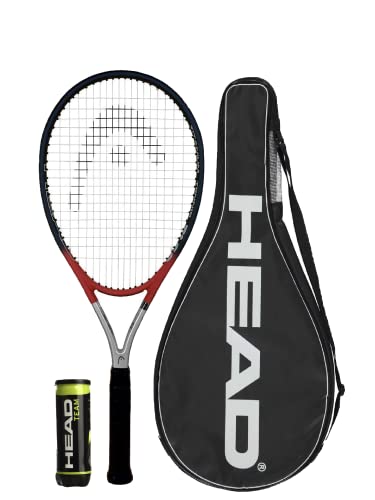 HEAD Ti S2 - Racchetta da tennis in titanio con copertura e 3 palline da tennis (impugnatura da L1 a L5 disponibile) (L4 (4 1/2))