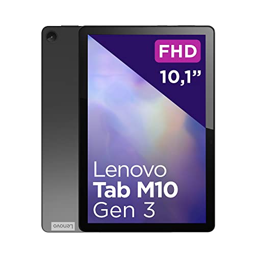 Lenovo Tab M10 Terza Generazione, Display 10.1' Full HD, WI-FI, RAM 4GB, Memoria 64GB, Tablet Android 11, Storm Grey, Esclusiva Amazon, Alimentatore