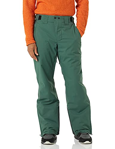 Amazon Essentials Pantaloni da Sci isolati Impermeabili Neve, Verde, Color Block, L