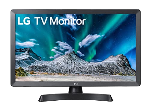 LG 24TL510V Monitor TV 24' HD Ready LED, Speaker Stereo Integrati 10W, Cinema Mode, Gaming Mode, Flicker Safe, Monitor con Base ArcLine e Ampio Angolo di Visione, Nero
