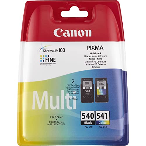 Canon PG-540 / CL-541 Cartucce Inchiostro, Multipack, Nero e Colore
