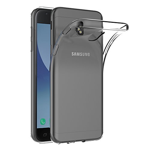 AICEK Cover Compatible Samsung Galaxy J3 2017, Cover Samsung J3 2017 Silicone Case Molle di TPU Trasparente Custodia per Galaxy J3 2017 (5,0 Pollici SM-J330F)