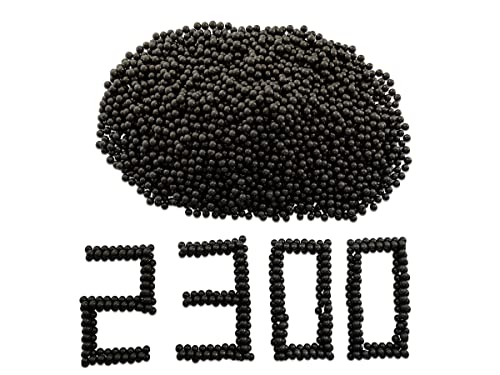 GM&BW 2,4Kg 2300 pz Munizioni per Fionda Biglie in Argilla biodegradabile diametro 9,5mm