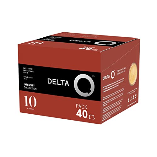 Delta Caja de 40 cápsulas de Café qalidus - intensidad 10 - compatibles con cafeteras