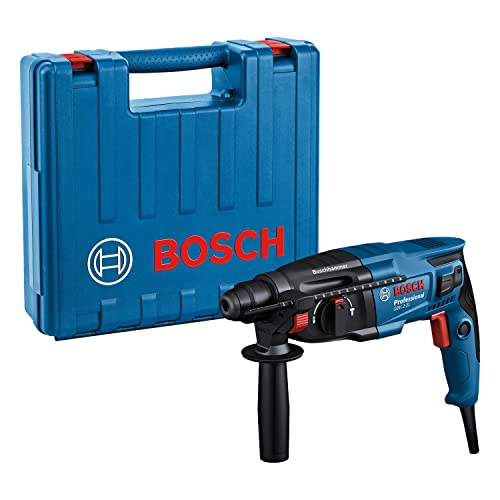 Bosch Professional Martello perforatore GBH 2-21 (con SDS plus, inclusa impugnatura aggiuntiva, tessuto per macchina, arresto di profondità, in scatola)