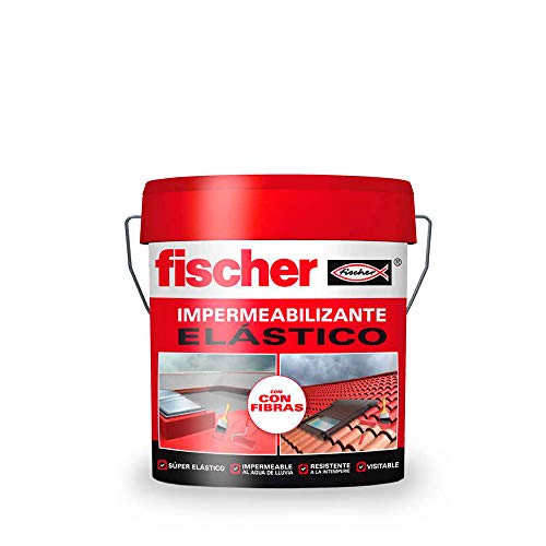 Fischer 547158 - Impermeabilizzante 4 l, colore: Grigio con fibre (secchio 4 lt)