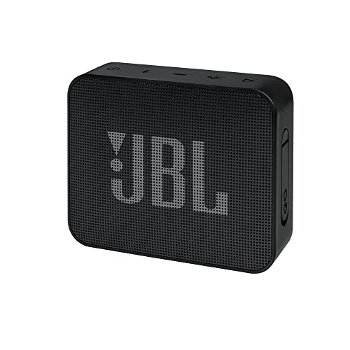 JBL GO Essential Speaker Portatile Bluetooth, Cassa Altoparlante Wireless con Design Compatto, Impermeabile IPX7, Fino a 5 h di Autonomia, Cavo di Ricarica Micro USB, Nero