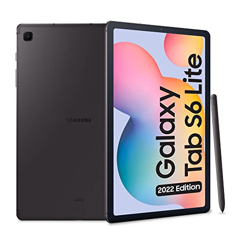 Samsung Galaxy Tab S6 Lite (2022) Tablet, S Pen, Touchscreen LCD TFT, Wi-Fi, RAM 4 GB, 64 GB espandibili, Batteria 7040 mAh, Android 12, Grigio (Oxford Gray), 10.4' [Versione italiana]