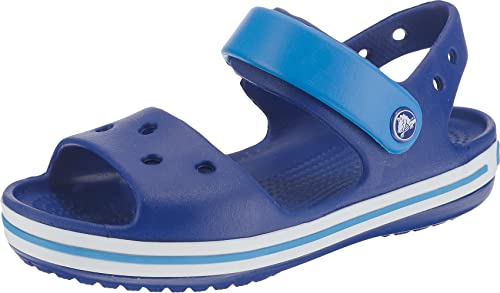 Crocs Crocband Sandal Kids, Sandali con Cinturino alla Caviglia, Unisex - Bambini e ragazzi, Blu (Cerulean Blue/Ocean), 27/28 EU
