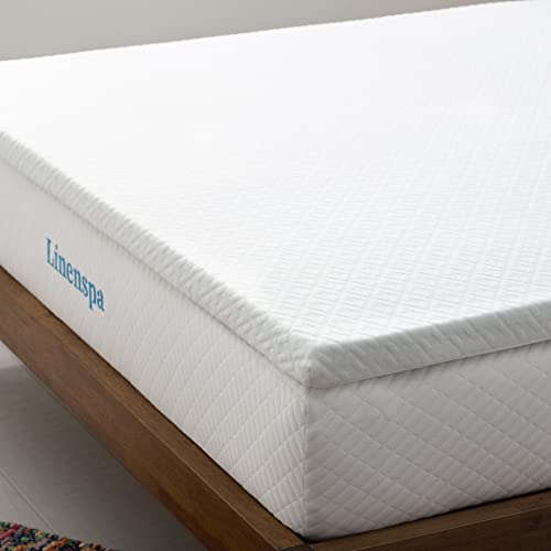 Linenspa 5cm Topper per materasso con memory foam gel rinfrescante e copertura lavabile, Matrimoniale, 160 x 190 cm