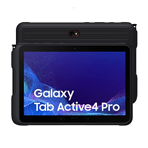 Samsung Galaxy Tab Active4 Pro Tablet Android 10.1 Pollici Wi-Fi RAM 4 GB 64 GB Tablet Android 12 Black [Versione italiana] 2022