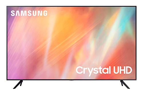 Samsung TV UE55AU7190UXZT Smart TV Serie AU7100, Modello AU7190, Crystal UHD 4K, Compatibile con Alexa, 2021, DVB-T2 Grigio (Titan Grey), 55' [Escl. Amazon]