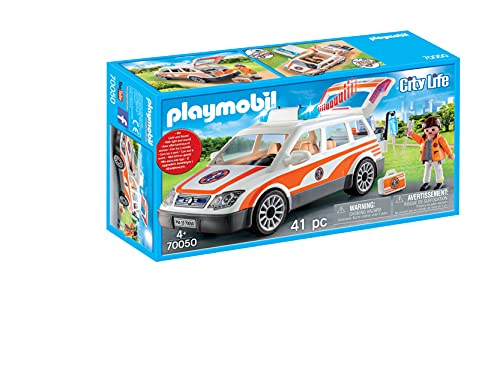 Playmobil City Life 70050 - Automedica con Lampeggianti e Sirena, dai 4 anni