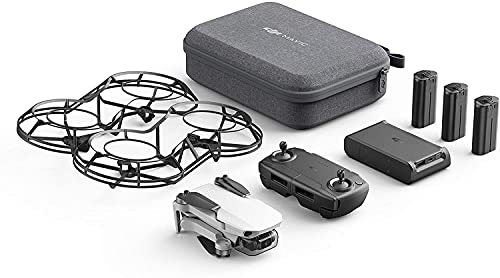 DJI Mavic Mini Combo Drone Leggero e Portatile, compatibile con iPhone X, in Policarbonato, Batteria 30 Minuti, Distanza 2 Km, Gimbal 3 Assi, 12 MP, Video HD 2.7K, EU Plug