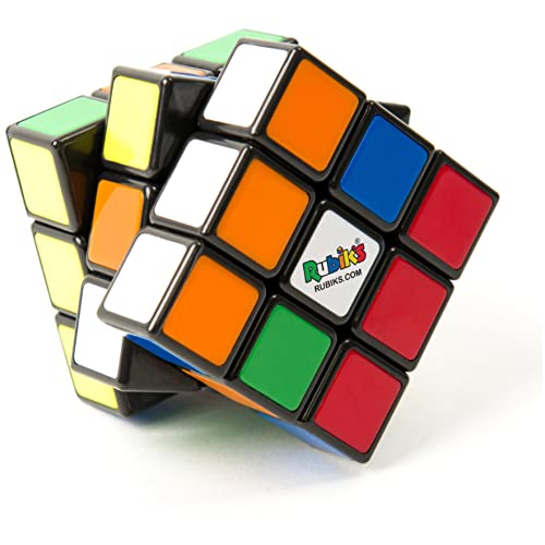 Rubik's, Spin Master, Il Cubo Classico 3X3, L'Originale, per Bambini dagli 8+, Rompicapo Professionale a cobinazione di Colori, Problem-Solving