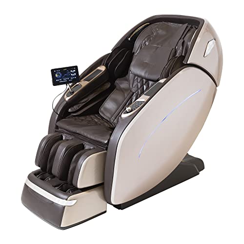 DARUMA® Poltrona massaggiante 3D - Arancione (modello 2023) - 12 programmi di massaggio - Termoterapia - Pressoterapia - Massaggio 3D multidimensionale - Gravità e Spazio'Zero' - Audio 3D Bluetooth