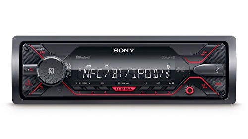 Sony DSX-A410BT Autoradio senza Lettore CD, Dual Bluetooth, NFC, Siri Eyes Free, AUX e USB, Controllo Diretto di iPhone e iPod, Android Music Playback, Potenza 4 x 55 W, File FLAC