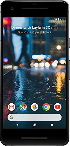 Google Pixel 2 Single SIM 4G 64GB Black - smartphones (12.7 cm (5'), 64 GB, 12.2 MP, Android, 8, Black)