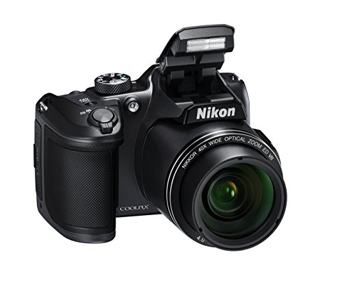 Nikon Coolpix B500 Fotocamera Digitale Compatta, 16 Megapixel, Zoom 40X, ISO 125 - 6.400, VR, LCD Inclinabile 3', Full HD, Bluetooth, Wi-Fi, Nero