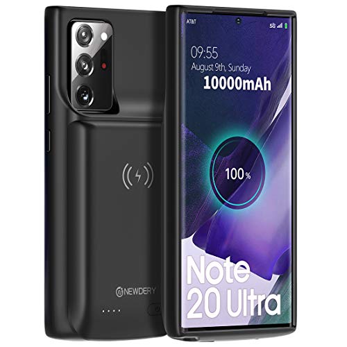 NEWDERY 10000mAh Cover Batteria per Galaxy Note 20 Ultra Cover Ricaricabile Custodia Batteria Cover Caricabatteria Battery Case per Galaxy Note 20 Ultra Cover Power Bank Backup Charger Case