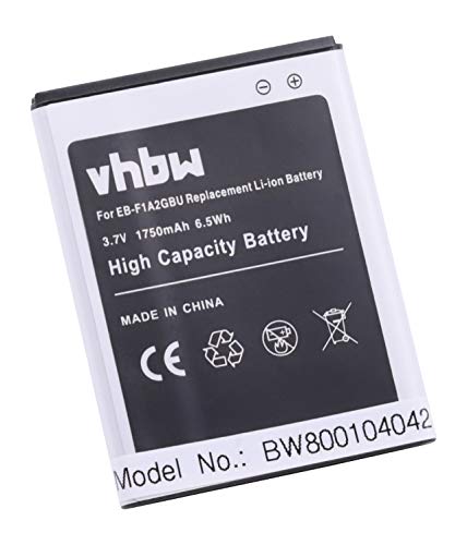 Batteria Li-Ion per diversi Samsung Galaxy, Galaxy Camera, Galaxy S2 Plus, ecc. sostituisce: EB-F1A2GBU, EB-F1A2. 1750mAh (3,7 V)