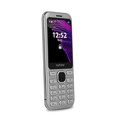 MP myPhone Maestro cellulare per anziani, telefono cellulare, chiave, chiavi grandi, 1000mAh, grande schermo da 2,8', display colori, Bluetooth, torcia elettrica, argento