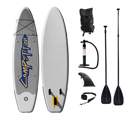 Tavola gonfiabile Stand Up Paddle 320 x 80 x 15 cm ISUP ultraleggera con accessori gonfiabili per paddleboard (grigio)
