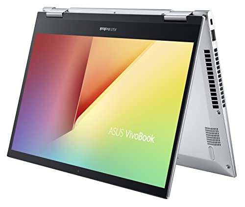 ASUS Vivobook Flip 14 J470EA-EC564W, Notebook con Monitor Touchscreen 14' FHD Glossy, Intel Core 11ma generazione i3-1115G4, RAM 8GB, 256GB SSD PCIE, Windows 11 Home S, Argento