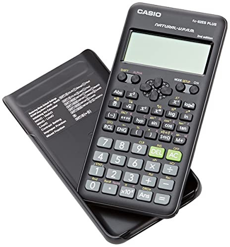 Casio - FX-82ES PLUS-2 - Calcolatrice scientifica, 252 funzioni, 11 x 77 x 162 mm, colore nero