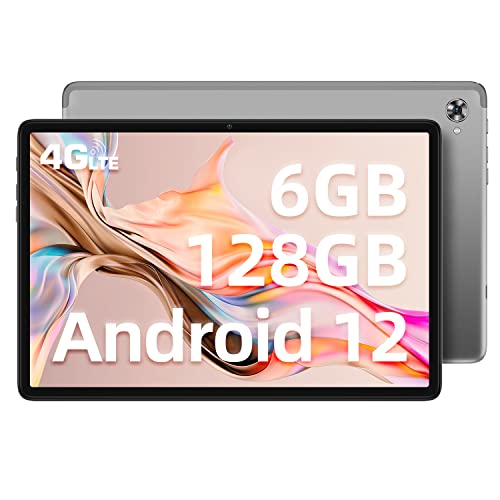 TECLAST P40HD Android-12-Tablet 10.1 Pollici 6GB RAM+128GB ROM(TF 1TB), 4G LTE/Dual SIM, T606 Octa-Core 2GHz, FHD 1920x1200, 5G WiFi/BT5/6000mAh/5MP/Google GMS/GPS/OTG/Type-C/Headphone Jack/Metal-2023