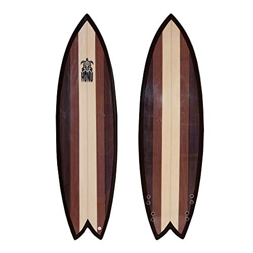 Honu - Tavola da surf Fish 6'2, design retrò, 4 x derive