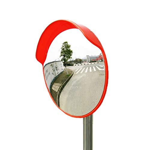 Alta definizione Specchio di sicurezza convesso 60CM / 80CM / 100CM, specchio sferico di plastica rosso for sicurezza stradale e sicurezza del negozio con regolabile Allargare gli orizzonti