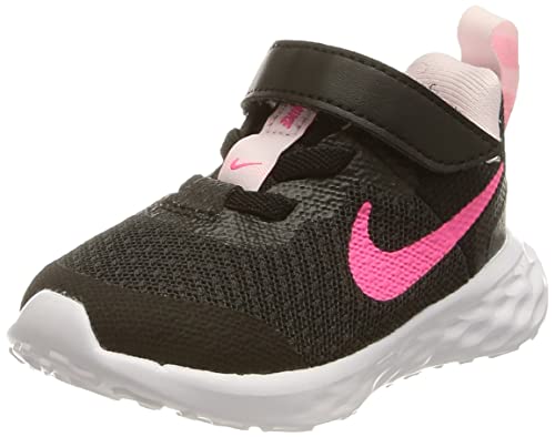 Nike Revolution 6, Scarpe da Ginnastica Unisex-Bambini, Nero (Black Hyper Pink Foam Pink), 19.5 EU