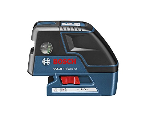 Bosch Professional GCL 25 Livella Laser Combinata, Campo di Autolivellamento ± 4°, Blu